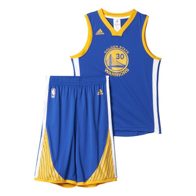 Adidas Pack Niñ@ NBA Stephen Curry #30# Warriors (azul/amarillo)