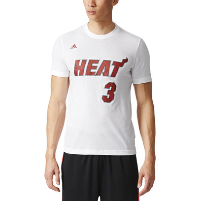 Adidas NBA Camiseta Spielzeit Miami Heat Wave No 3 (blanco)