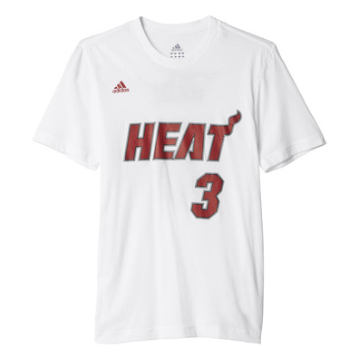 Adidas NBA Camiseta Spielzeit Miami Heat Wave No 3 (blanco)