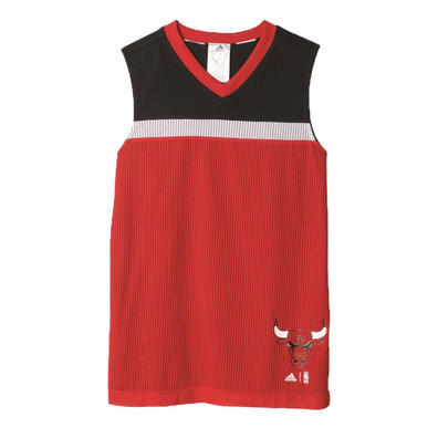 Adidas Camiseta Niño NBA Winter Hoops Rev Chicago Bulls (rot/schwarz/rot)