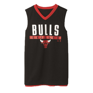 Adidas Camiseta Niño NBA Winter Hoops Rev Chicago Bulls (rot/schwarz/rot)