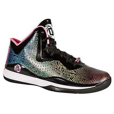 Adidas D-Rose 773 III "Flowers" (negro/fuxia/colors)