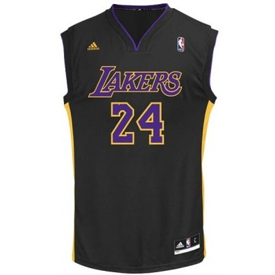 Adidas Camiseta Réplica Kobe Bryant Lakers (negra/purple)