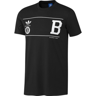 Camiseta Brooklyn Nets (negro/blanco)