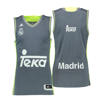 Camiseta Real Madrid Basket 2015/16 (gris/volt)