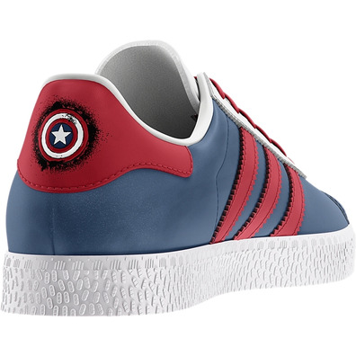 Adidas Gazelle Capitan America Kids (30-35)(blau/rot/weiß)