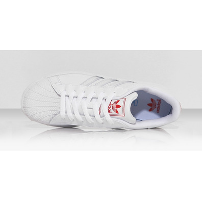 Adidas Superstar 2 IS K (36-40)(weiß/rot/multicolor)