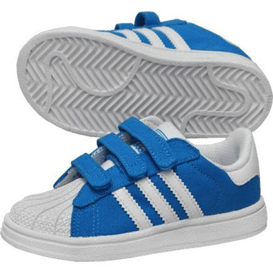 Adidas Superstar 2 CF Infants (blau/weiß)