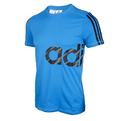 Adidas Camiseta Niño Aufgeladen (blau/schwarz)