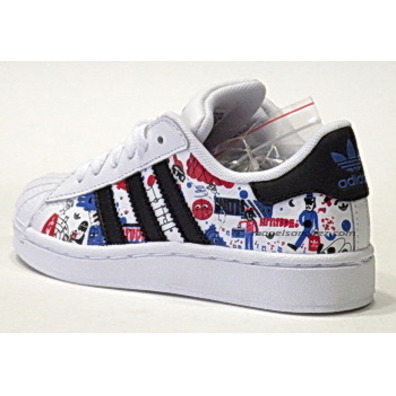 Adidas Superstar 2J Graph Niñ@ (blanco/blagro)