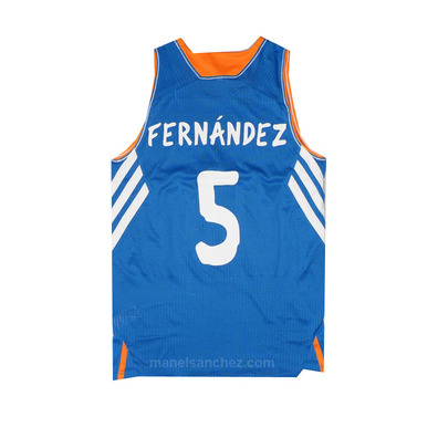 Camiseta Rudy Fernández Real Madrid Korb 13/14 (blau/weiß)