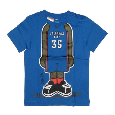 Adidas Camiseta Niño GFX Grafik Oklahoma Durant No 35 (Asul)