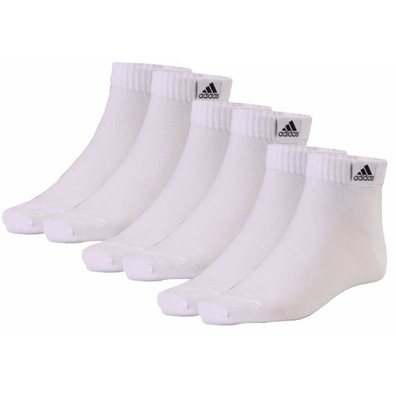 Socken Adidas Tobilleros T Lin 3 Pack (weiß)