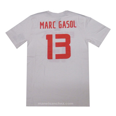 Nike Logo Spanien Replica Jersey Marc Gasol #13# (102/weiß)