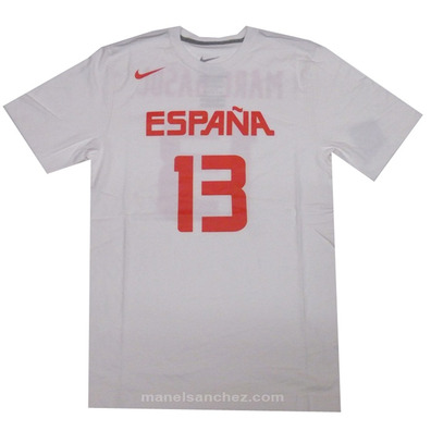 Nike Logo Spanien Replica Jersey Marc Gasol #13# (102/weiß)