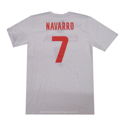 Camiseta Cubre Navarro #7# Spanien (101/blanco/rojo)