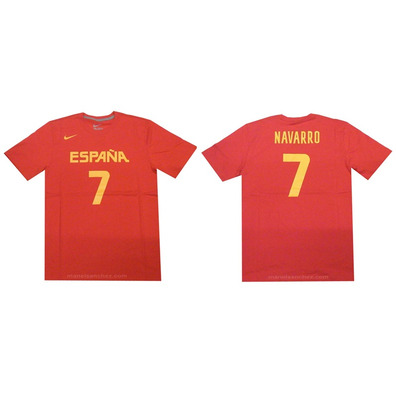 T-Shirt Cubre Navarro #7# Spanien (601/red/gelb)