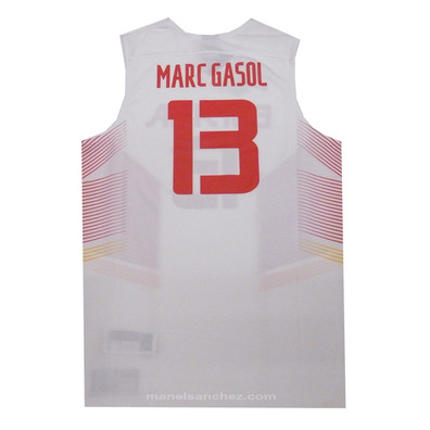 Marc Gasol #13# Spanien 2014 (102/weiß/rot)