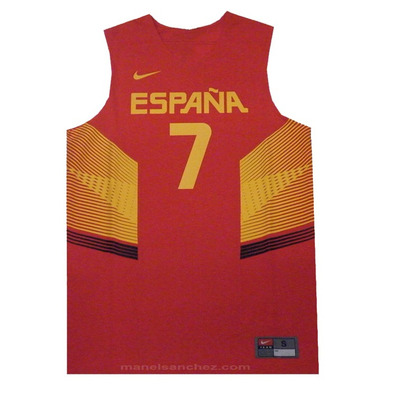 T-Shirt Réplica Navarro #7# Spanien 2014 (601/red/gelb)