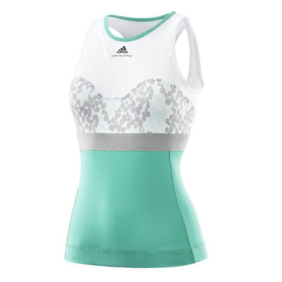 Adidas Camiseta Mujer Stella McCartney Barricade (Blanco/Verde)