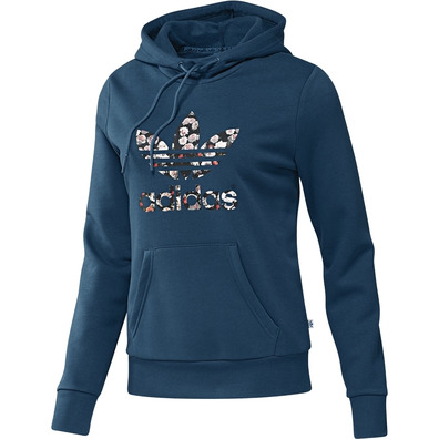 Adidas Originals Trefoil Logo Hoodie Woman ́s (Tribe blue)