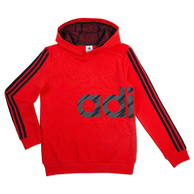 Adidas Recharged Hoodie Kids N (Rot/Schwarz)