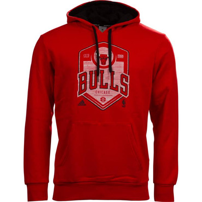 Adidas Sudadera Graphics Team Chicago Bulls (rot/weiß/schwarz)