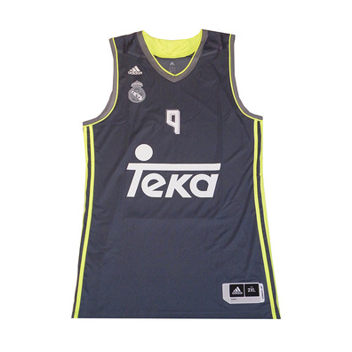 Camiseta F. Reyes #9# Real Madrid Basket 2015-2016 (gris/volt)