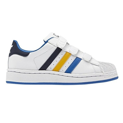 Adidas Superstar 2 CF Inf (weiß/blau/gelb)(20-27)