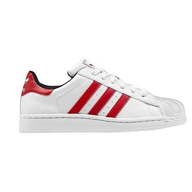 Adidas Superstar 2 Junior (36-40/weiß/rot/marin)