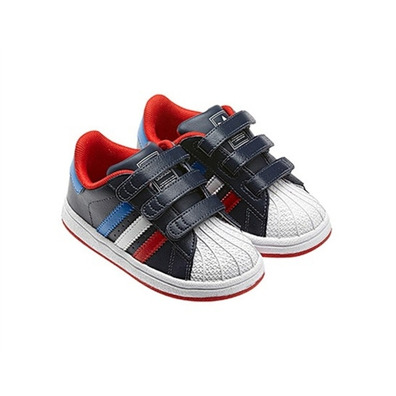 Adidas Superstar 2 CF Inf (navy/azul/red/white)(20-27)