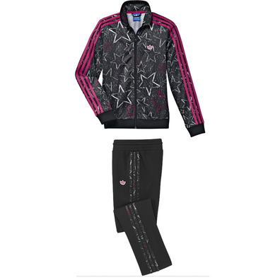 Adidas Chandal JG Style Firebird (negro/rosa)