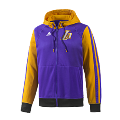 Adidas Capucha Full-Zip Angeles Lakers (gelb/purp)