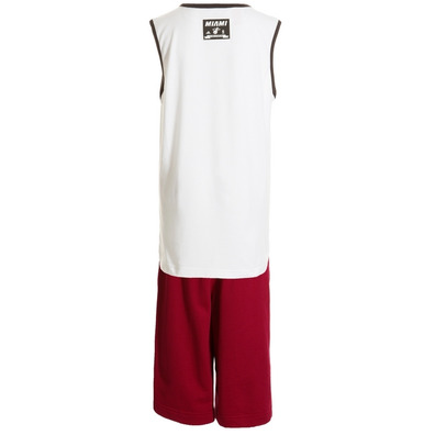 Adidas Minikit NBA Miami Heat Washed Kinder (weiß/burgund)