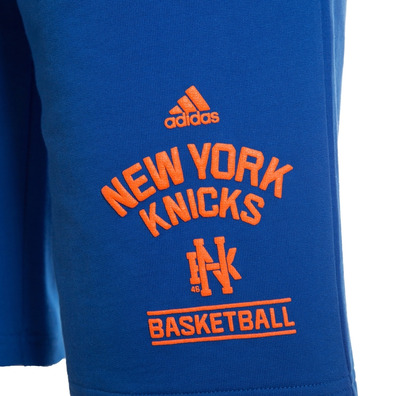 Adidas NBA Washed New York Knicks Short (blau/orange)