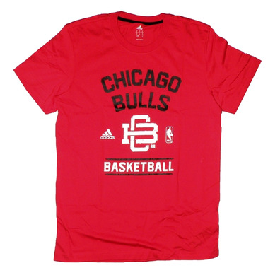 Adidas NBA Washed Chicago Bulls Tee (rot/schwarz/weiß)