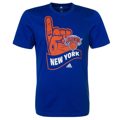 Adidas NBA Knicks New York Full Tee Herren (blau/orange)