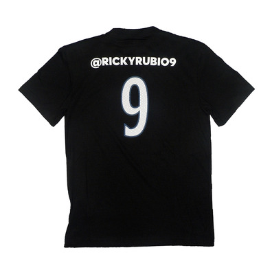 Adidas Ricky Rubio No 9 GFX Twitter Tee (schwarz/weiß)