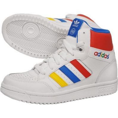 Original Adidas Pro Play Niño (28-35/blanco/multicolor)