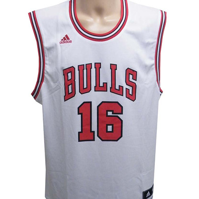 Adidas Camiseta Réplica Pau Gasol Bulls (weiß/rot)