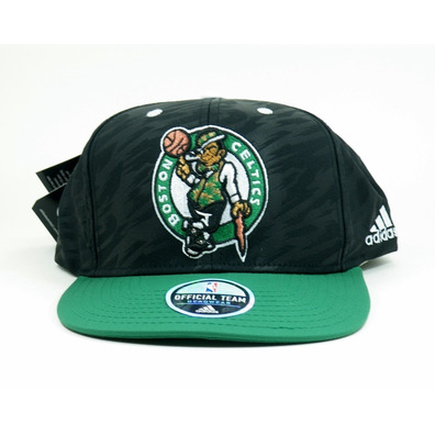 Adidas Gorra Flatbrim Boston Celtics Bordada (schwarz/grün/weiß)