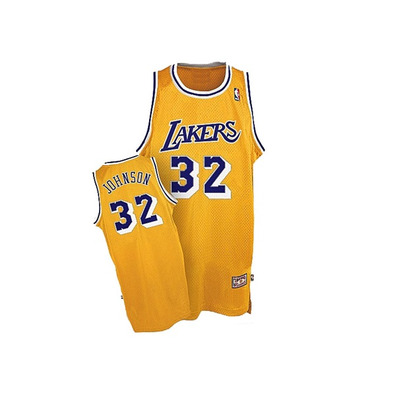 Adidas NBA Lakers Magic Johnson Jersey bestickt (gelb)