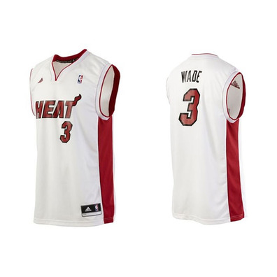 Adidas Camiseta Réplica Wade Miami Heat (weiß/rot/schwarz)