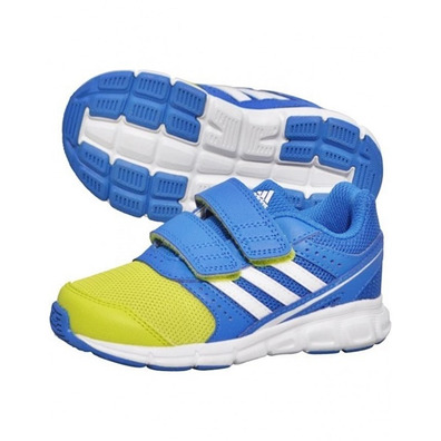 Adidas HyperFast CF I (Asul/Volt/blanco)