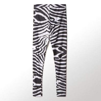 Original weibliche Leggings Zebra (schwarz/weiß)