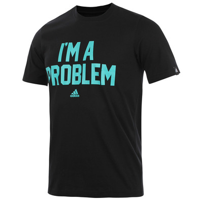 Adidas Camiseta Im Ein Problem (negro/turquesa)