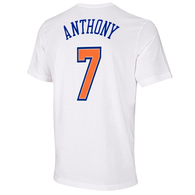 Adidas Camiseta NBA Spielzeit Anthony No 7 (blanco/naranja/azul)