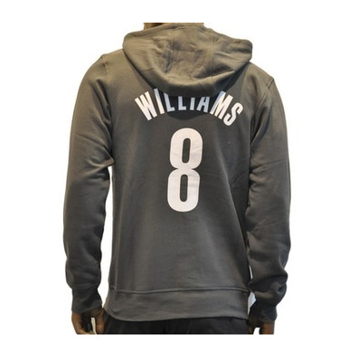 Adidas Sudadera NBA Spielzeit Spieler Brooklyn Williams No 8 (plomo/blanco)