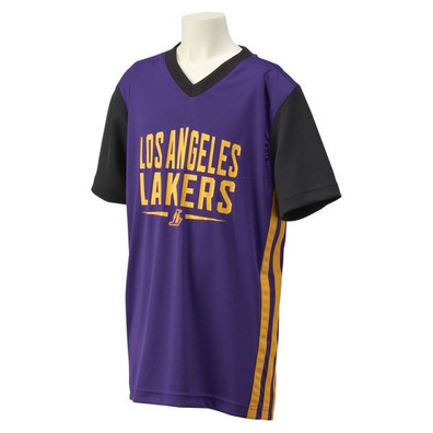 Adidas Camiseta Niño NBA Los Angeles Lakers Summer Run (purpurpura/black/yellow)