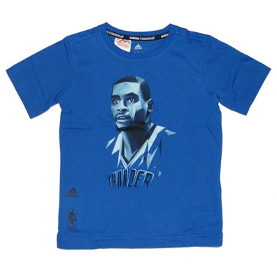 Adidas Camiseta NBA Kevin Durant Graphic Player Niño (azul)